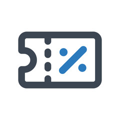 Coupon icon - vector illustration . Coupon, Discount, Offer, Voucher, Sale, Shopping, Ticket, line, outline, icons .