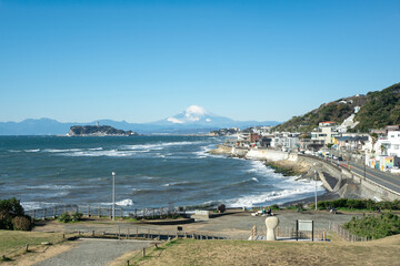 稲村ヶ崎からの風景 鎌倉市 冬