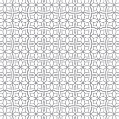 Geometric set of seamless gray and white patterns. Simple vector graphics