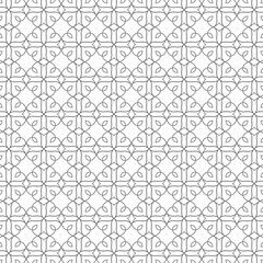 Geometric set of seamless gray and white patterns. Simple vector graphics