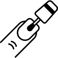 Nail painting Vector Icon

