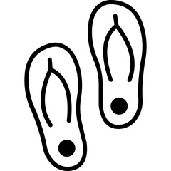 flip flop Vector Icon

