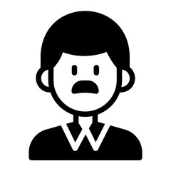 father glyph icon