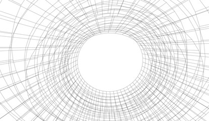 Modern architecture building 3d illustration