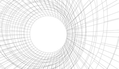 Modern architecture building 3d illustration