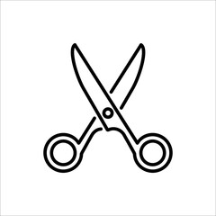 Fototapeta premium Scissors icon, isolated on white background.
