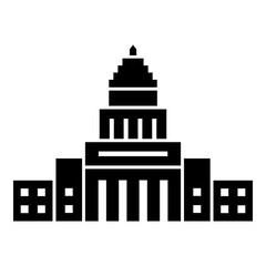 US Capitol symbol icon illustration