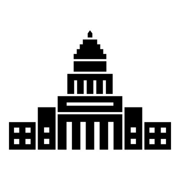 US Capitol symbol icon illustration