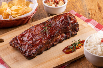 culinária, prato, fritar, prato, almoço, culinária, biscoito de aveia, galinha, epicure, carne de porco, assadas, delicioso, carne, quente, cozinhar, branco, close up, fritar, gostoso