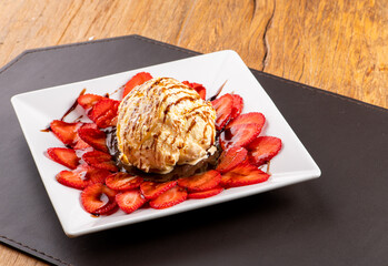 culinária, prato, fritar, prato, almoço, culinária, biscoito de aveia, galinha, epicure, carne de porco, assadas, delicioso, carne, quente, cozinhar, branco, close up, fritar, gostoso