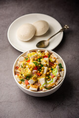 Idli Chaat is a tasty Indian recipe made using leftover idlis