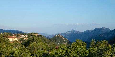 panorama of the mountains, ormana, Antalya, Turkey