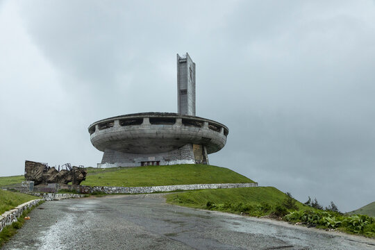 abandoned soviet monument in Bulgaria