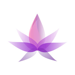 Lotus flower icon.