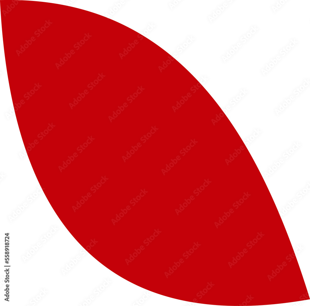 Sticker red abstract geometric simple plain shape element sign symbol icon isolated png
