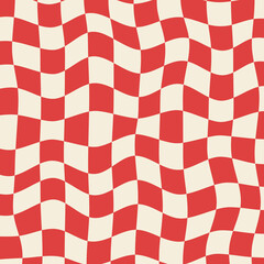 Square pattern abstract geometric red background.