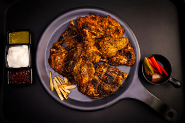 Chicken Al Fahm is a popular dish in Saudi Arabia - obrazy, fototapety, plakaty