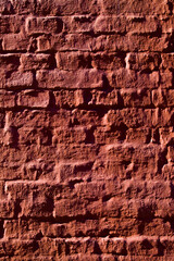 An old painted brick wall
