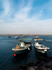 Fototapeta premium boat at sea
