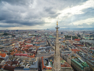 Fototapeta premium Roof of St. Stephen's Cathedral, Vienna, Austria.