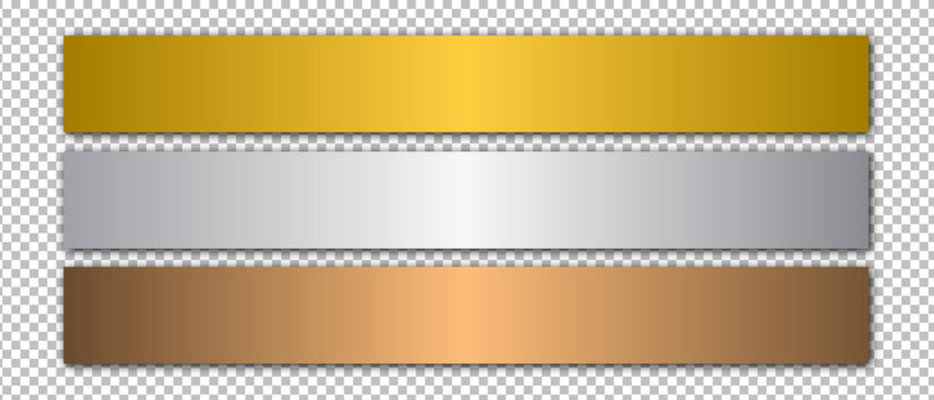 Metal Texture Set - gold, silver and bronze metal