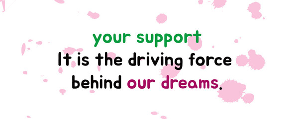 New Year's greetings banner through copywriter