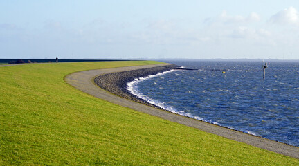 Deich am Südstrandpolder