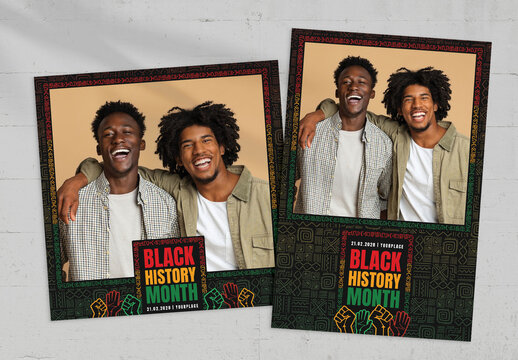 Black History Month Photo Booth Template
