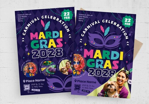 Mardi Gras Flyer Template