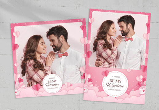 Valentine's Day Photo Booth Layout