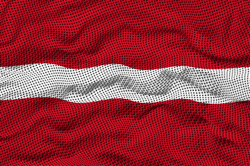 National Flag of Latvia. Background  with flag  of Latvia