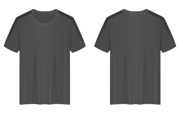 Grey casual t shirt. vector illustration