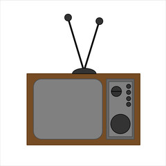 An analog television set from the end of the 20th century.