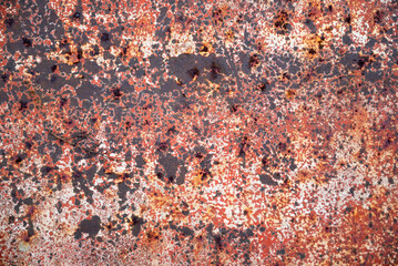 rust texture. rust texture colored in red. Background colored red. Background of standby paint in red color