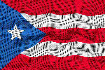 National flag of Puerto-Rico. Background  with flag of Puerto-Rico.