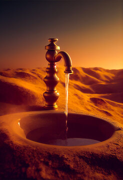 No Water, Faucet Without Water, Desert, Drought, Lack Of Water, Problem