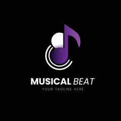 musical abstract logo design