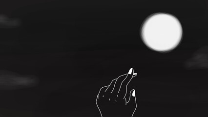 Trying to reach the star of my dreams.