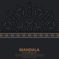 dark mandala pattern background