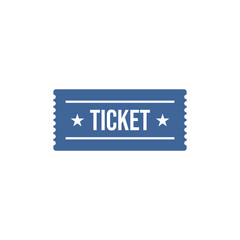 Ticket Icon Vector Illustration Logo Template