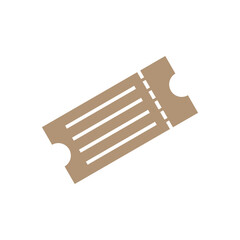 Ticket Icon Vector Illustration Logo Template