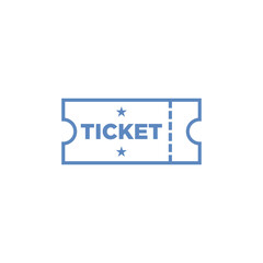 Ticket Icon Vector Illustration Logo Template