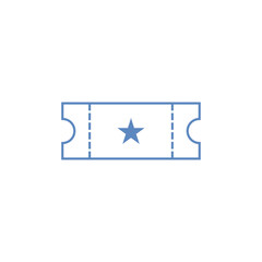 Ticket Icon Vector Illustration Logo Template