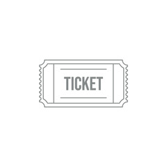 Ticket Icon Vector Illustration Logo Template
