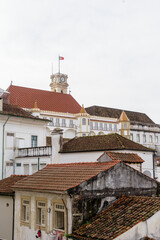 Obraz premium view over coimbra city rooftops and skyline