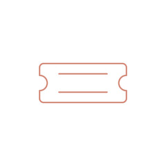 Ticket Icon Vector Illustration Logo Template