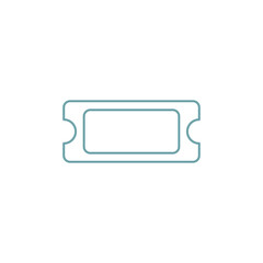 Obraz na płótnie Canvas Ticket Icon Vector Illustration Logo Template