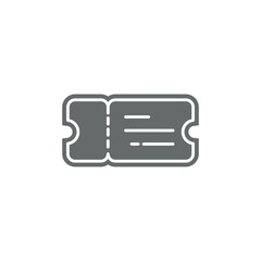 Fototapeta na wymiar Ticket Icon Vector Illustration Logo Template
