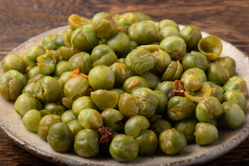 麻辣青豆　(マーラーグリーンピース)