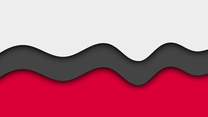 Abstract background wave red white colorful simple modern elegant premium vector